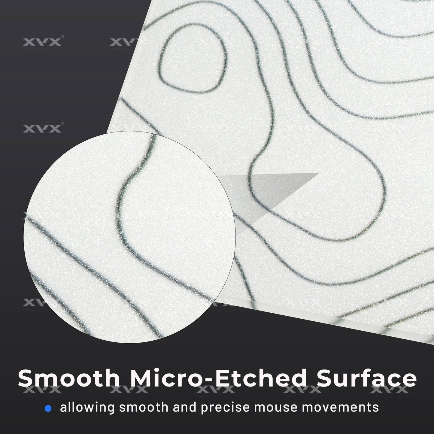 XVX Microcrystalline Mouse Pad Tempered Glass Photovoltaic New Upgrade FPS Electronic Sports Game Office